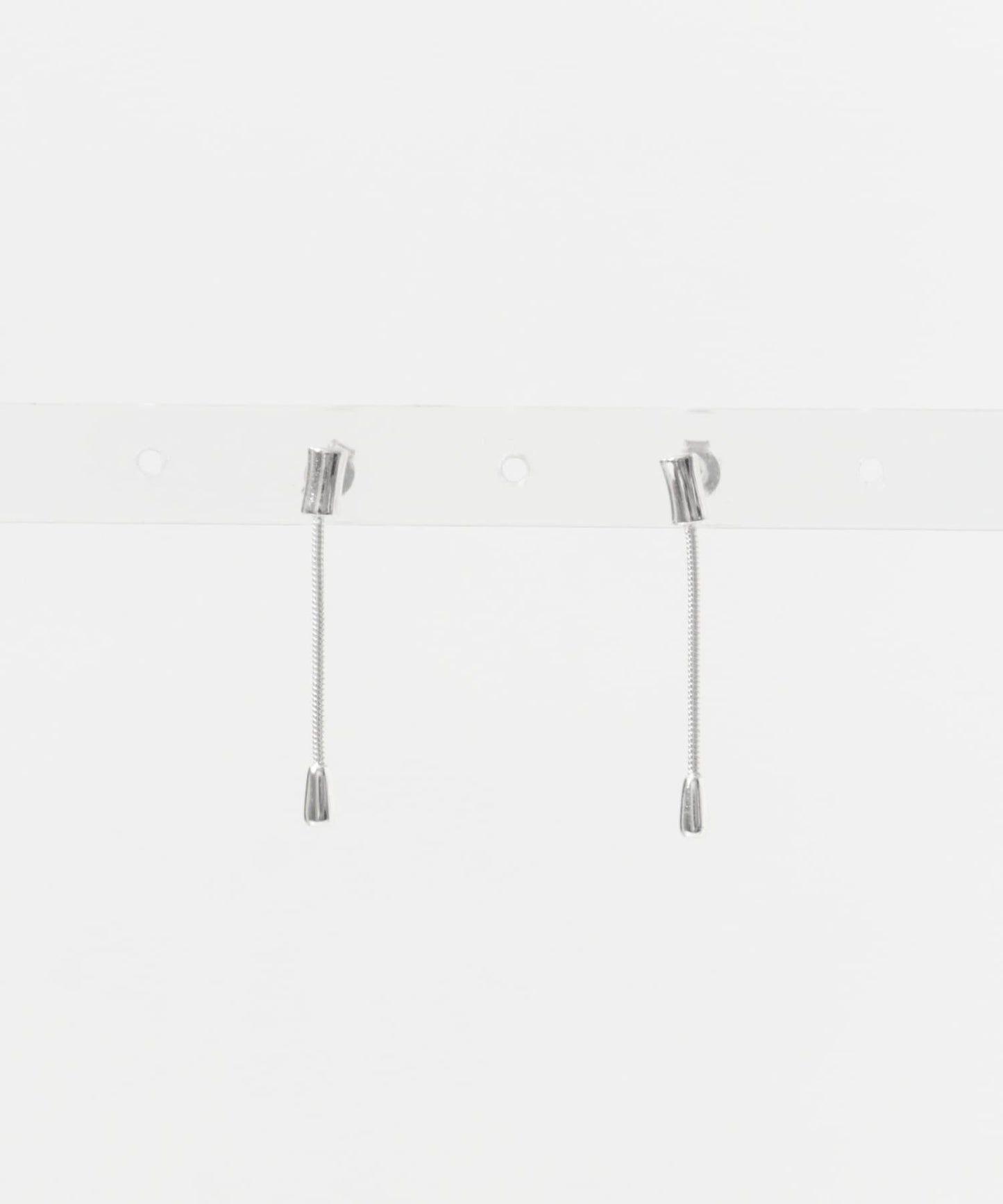 極簡棒鏈設計 金屬耳飾 SMELLY so’ minimal bar chain pierce