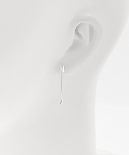 極簡棒鏈設計 金屬耳飾 SMELLY so’ minimal bar chain pierce
