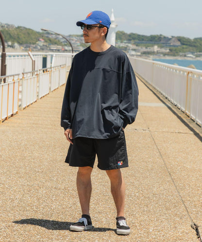 Wide Dad Graphic Shorts with Hatch 休閒短褲