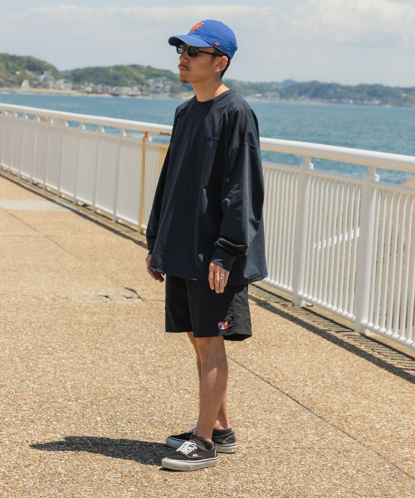 Wide Dad Graphic Shorts with Hatch 休閒短褲