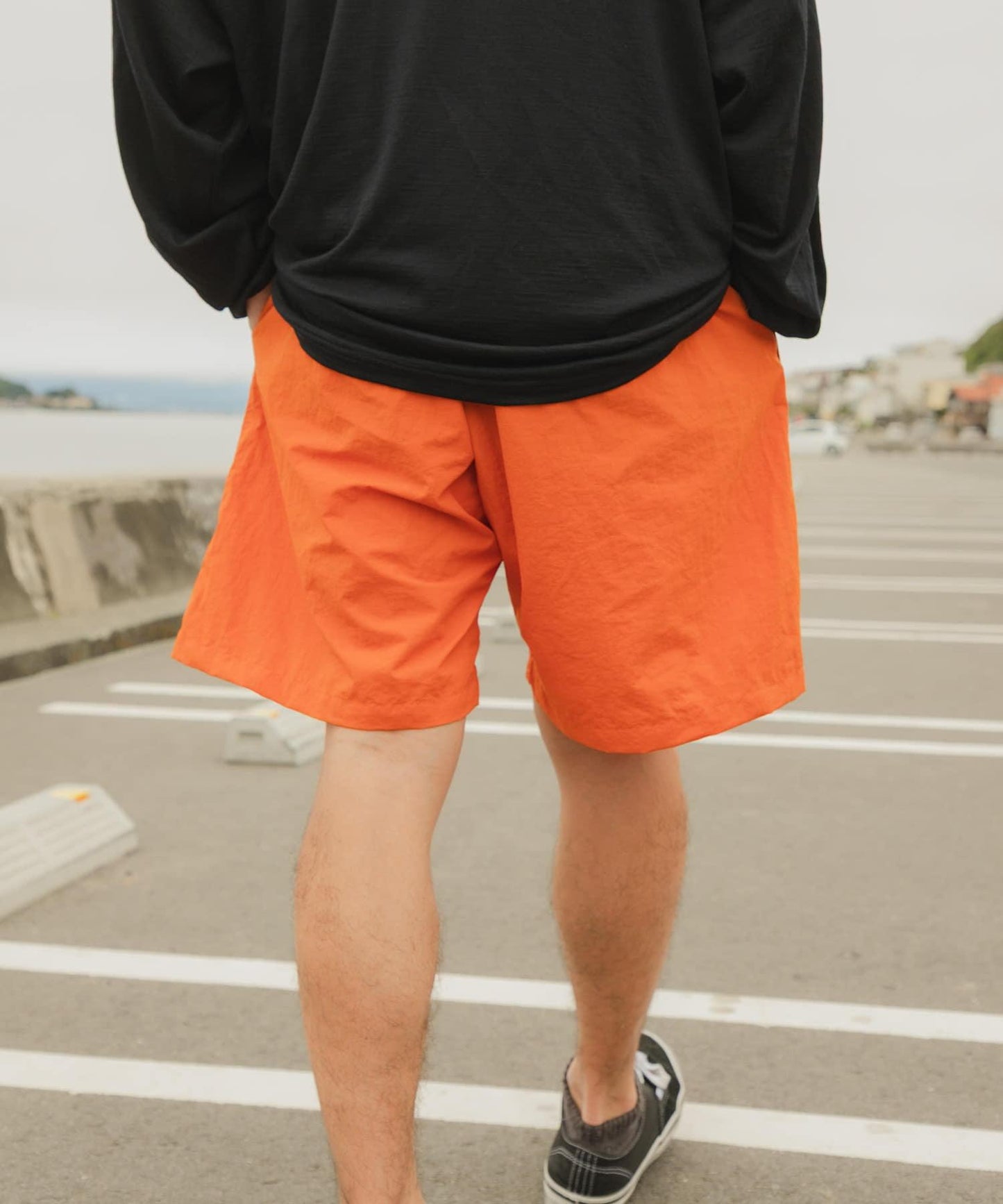 Wide Dad Graphic Shorts with Hatch 休閒短褲
