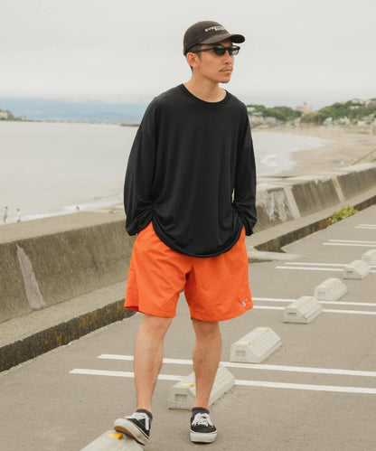 Wide Dad Graphic Shorts with Hatch 休閒短褲
