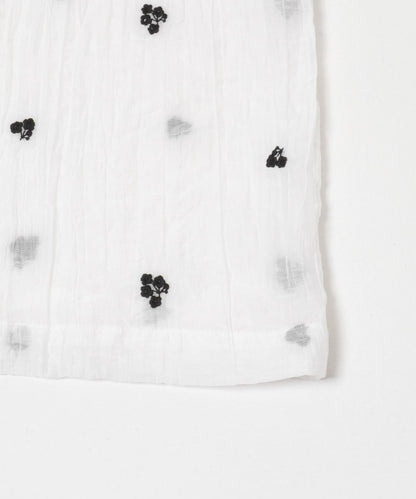 刺繡透紗襯衫
