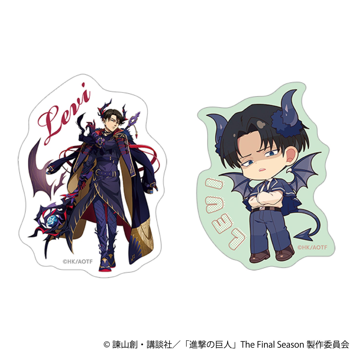《進擊的巨人》（進擊的巨人） リヴァイ 貼紙套裝 惡魔款