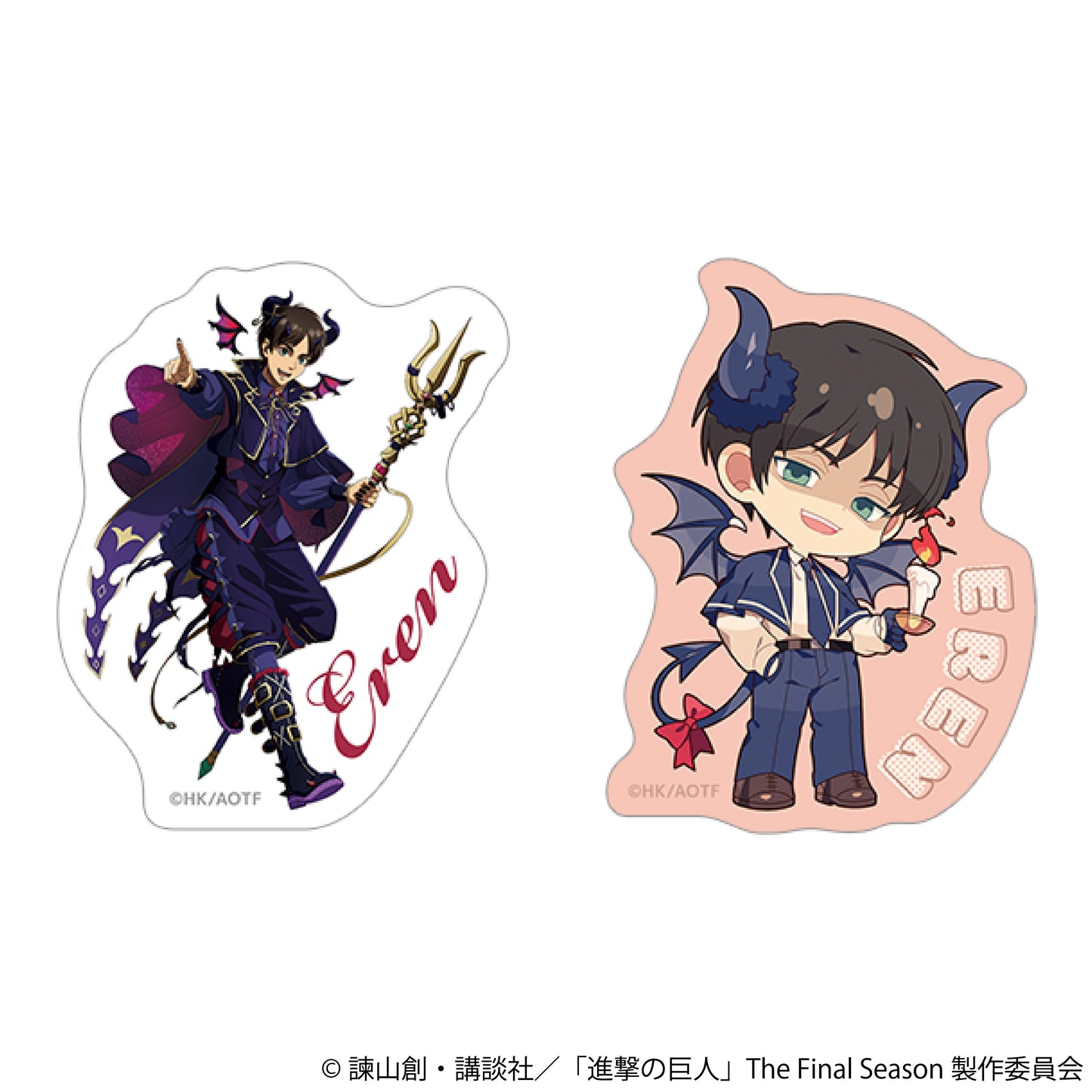 進撃の巨人（進擊的巨人） エレン 貼紙套裝 惡魔款