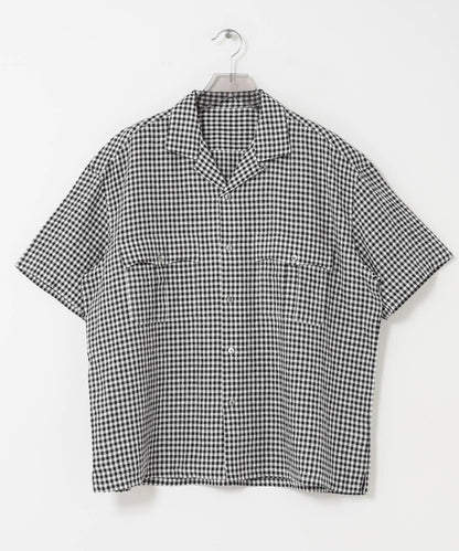 亞麻 GINGHAM CHECK 圖案襯衫