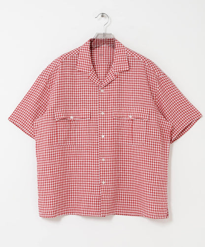 亞麻 GINGHAM CHECK 圖案襯衫