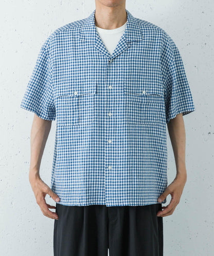 亞麻 GINGHAM CHECK 圖案襯衫