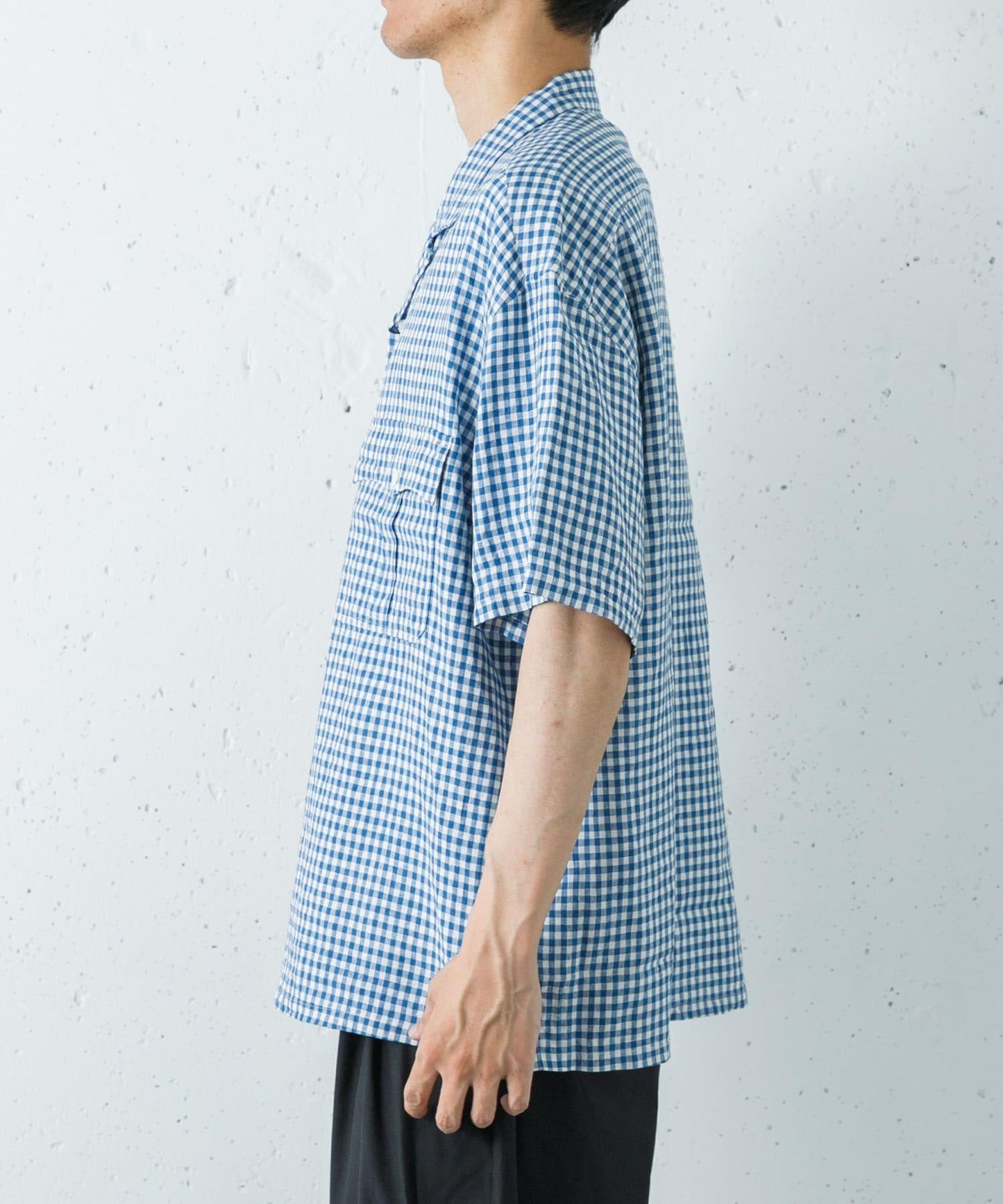 亞麻 GINGHAM CHECK 圖案襯衫