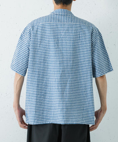 亞麻 GINGHAM CHECK 圖案襯衫