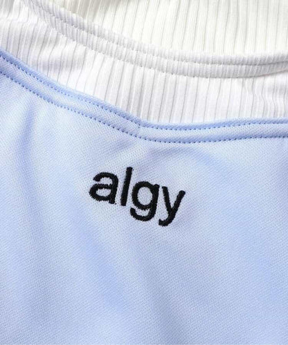 algy 疊穿風一字肩兩件套泳衣