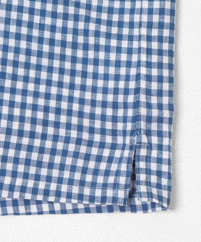 亞麻 GINGHAM CHECK 圖案襯衫