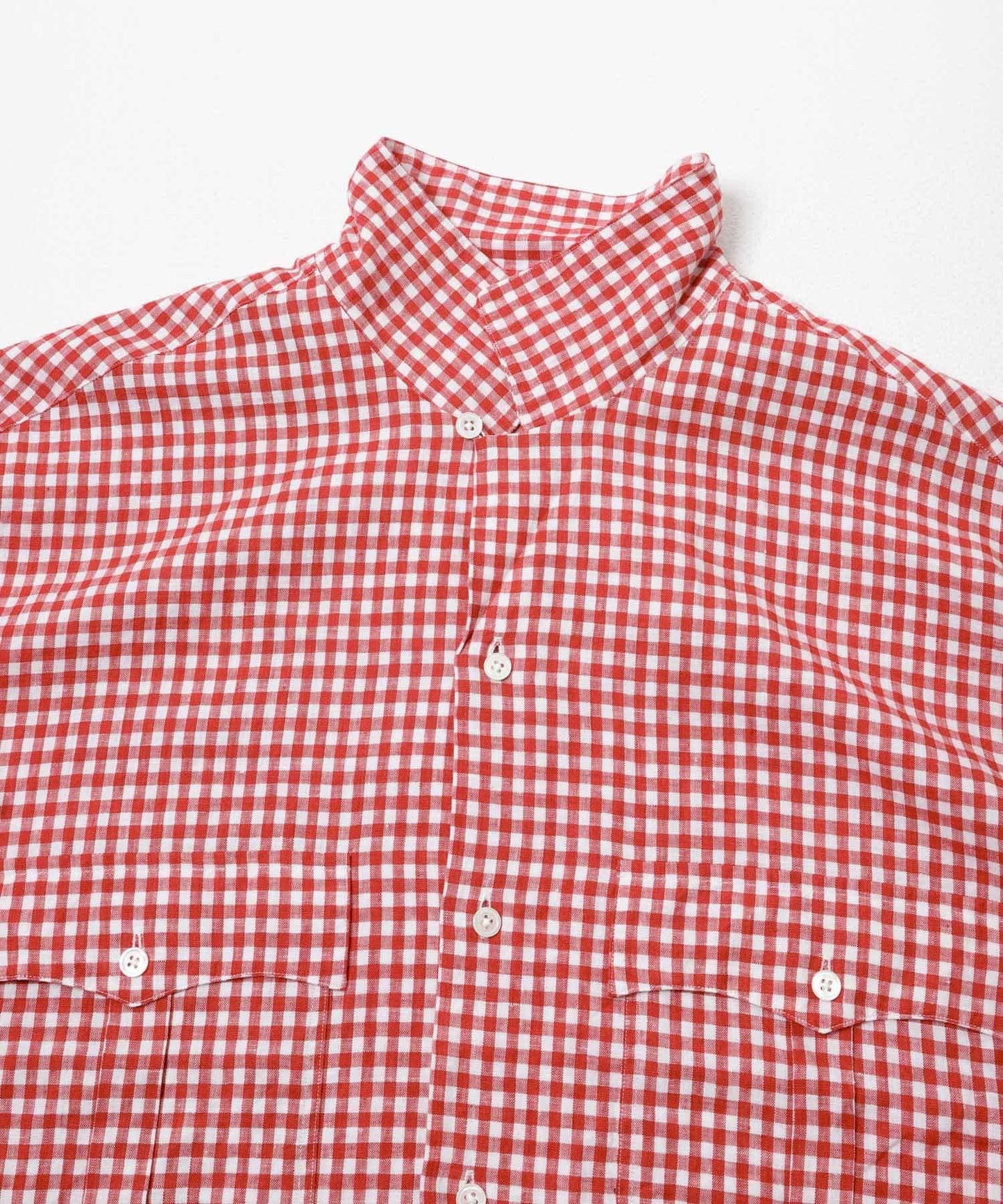 亞麻 GINGHAM CHECK 圖案襯衫