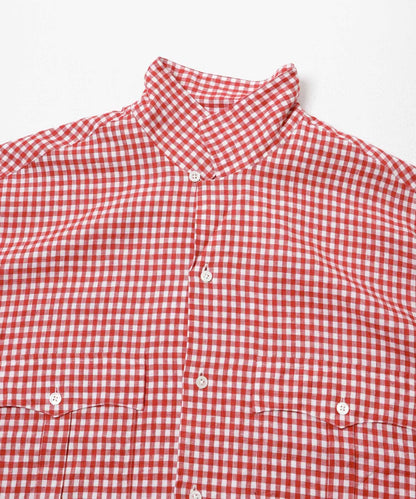 亞麻 GINGHAM CHECK 圖案襯衫