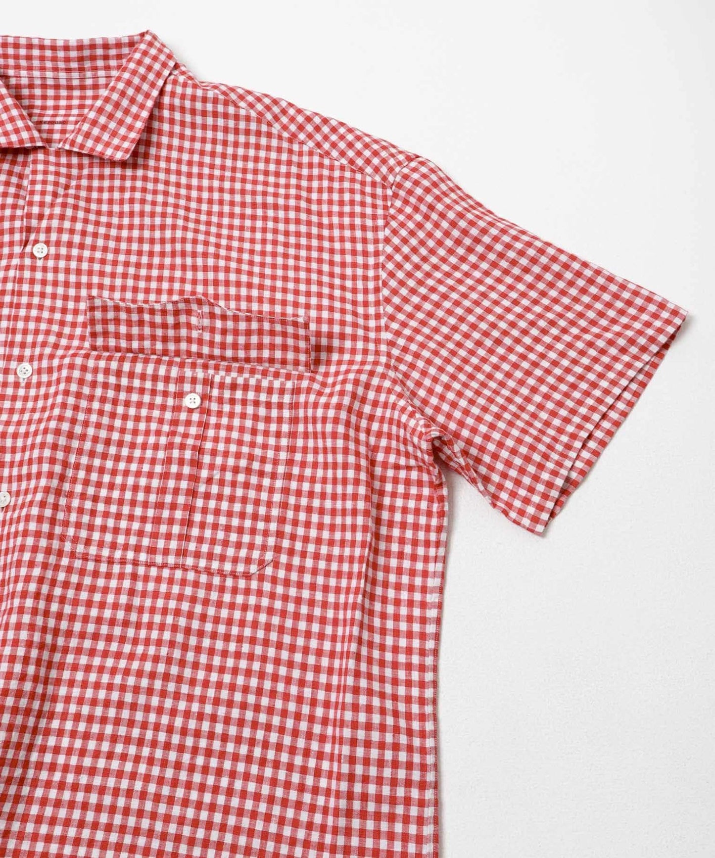 亞麻 GINGHAM CHECK 圖案襯衫