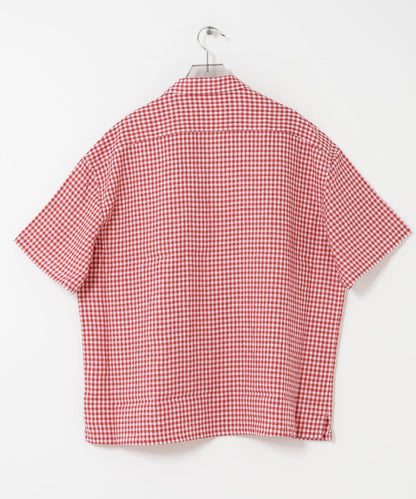 亞麻 GINGHAM CHECK 圖案襯衫