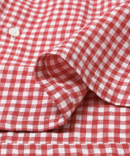 亞麻 GINGHAM CHECK 圖案襯衫