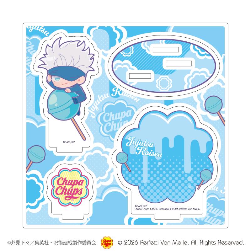 《咒術回戰》×チュッパチャプス（咒術回戰×Chupa Chups） 09 五條悟 亞克力立牌 聯名插畫款