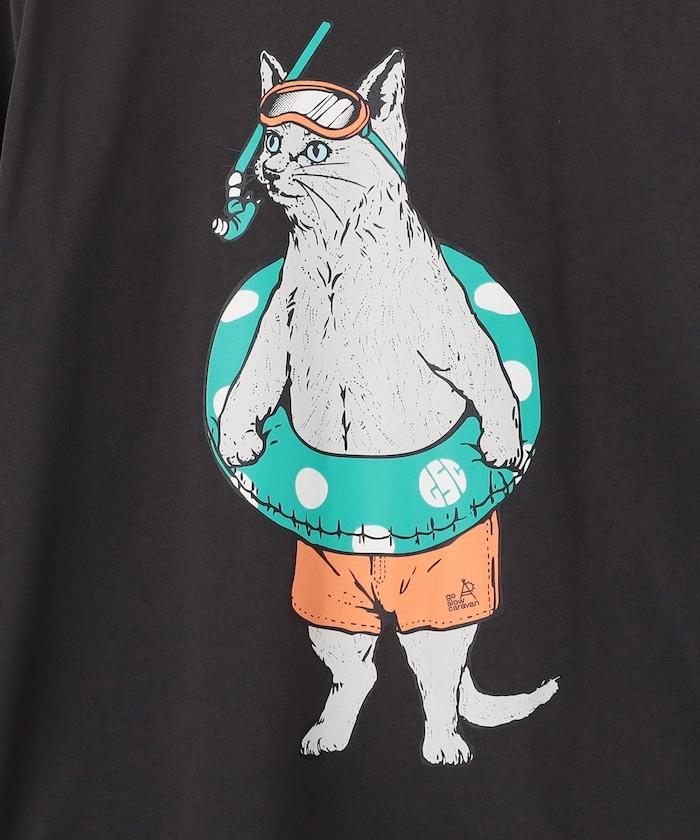 UV防護 快吸速幹 海貓圖案TEE 圓領T恤