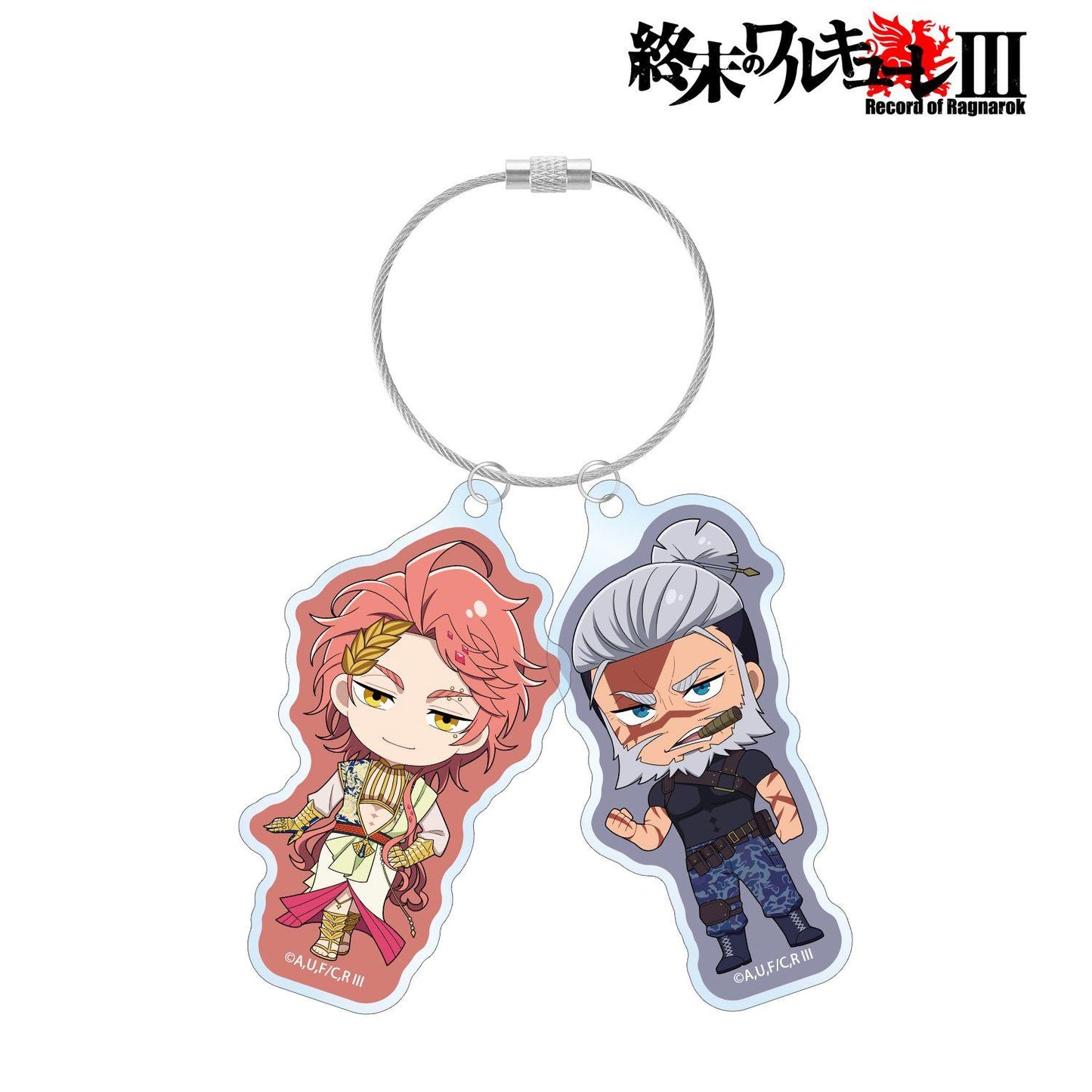 終末的女武神（終末的女武神） Q版系列 アポロン&レオニダス王 雙連線大號亞克力鑰匙扣