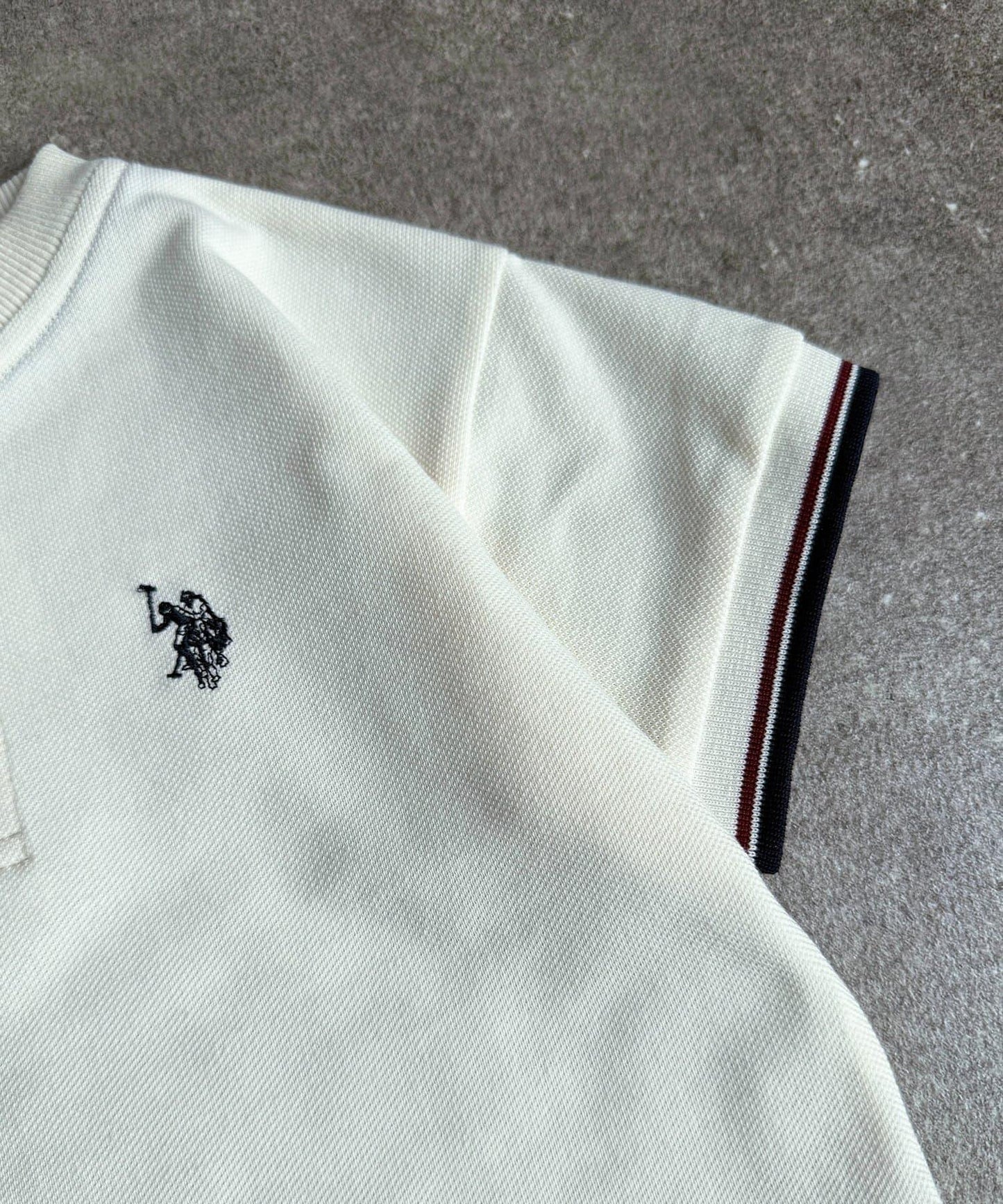 U.S. POLO ASSN. 兒童珠地亨利領T恤