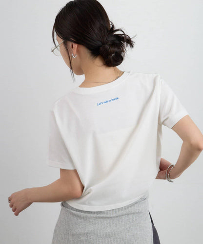 後背Logo刺繡合身T恤 網絡