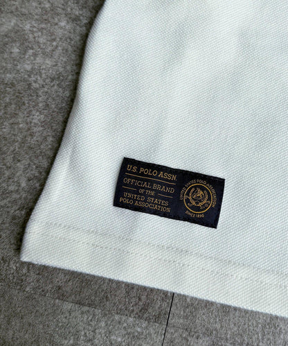 U.S. POLO ASSN. 兒童珠地亨利領T恤