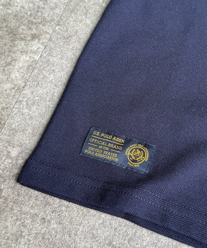 U.S. POLO ASSN. 兒童珠地亨利領T恤