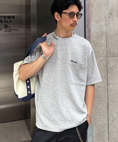 手工縫線 Ponte面料 T恤