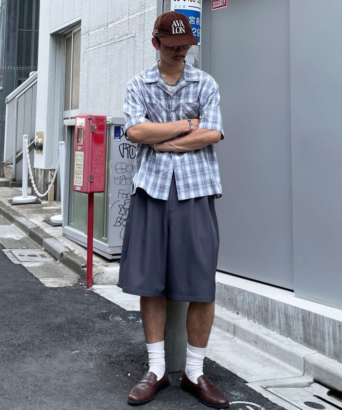 Ciaopanic 鉚釘紐扣格紋襯衫