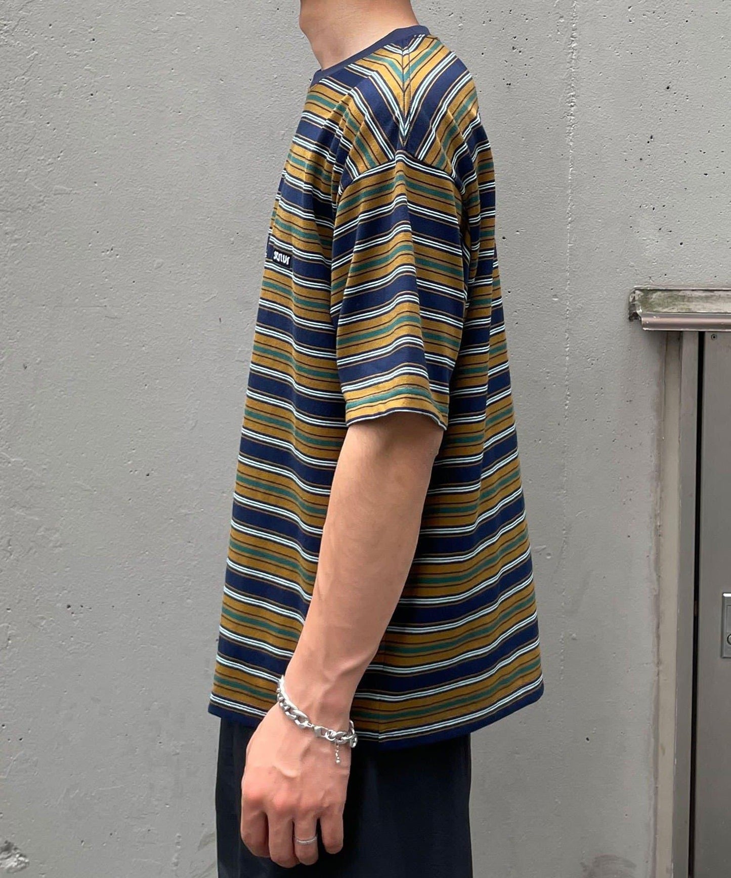 多色條紋T恤