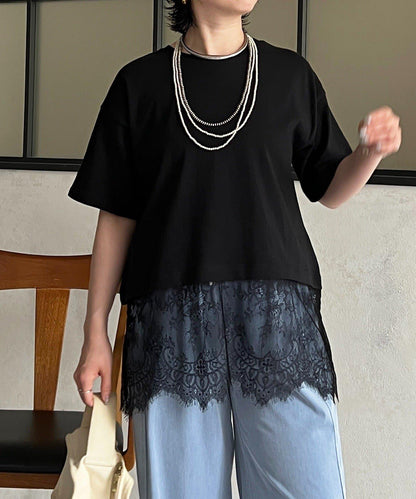 睫毛蕾絲 針織上衣