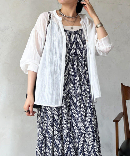 V領單扣襯衫