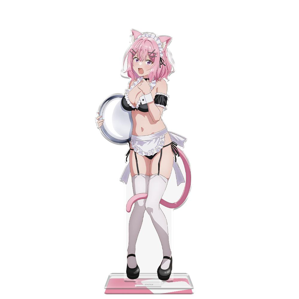 わたしが戀人になれるわけないじゃん、ムリムリ!（※ムリじゃなかった!?）（我不可能成為戀人，不可能啦！） 甘織れな子 特大亞克力角色立牌 貓耳水著メイドver. 新繪款