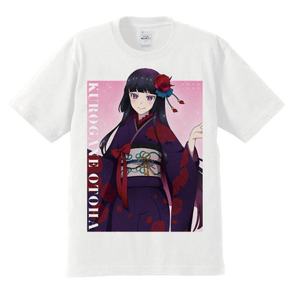 ロックは淑女の嗜みでして  黒鉄音羽 T恤 M碼 振袖ver. 描き下ろし款