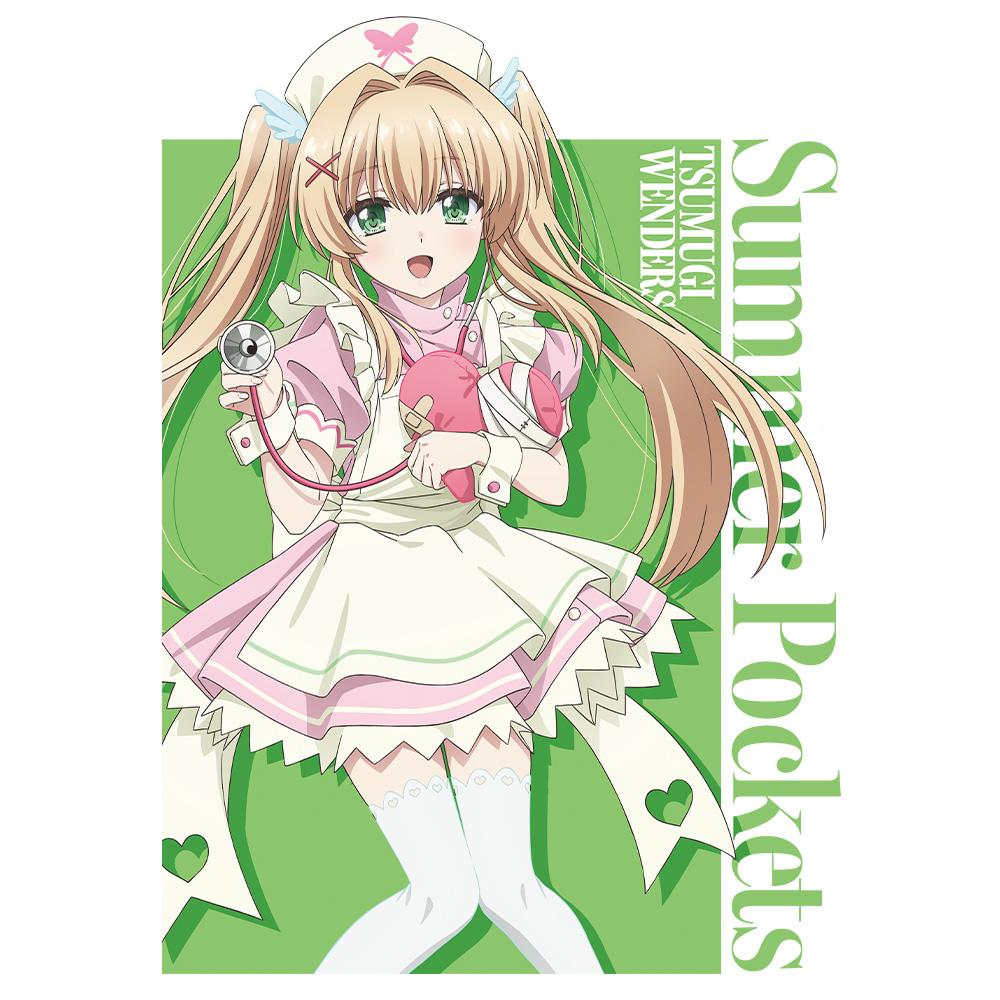 Summer Pockets（夏日口袋） 紬ヴェンダース T恤 nursemaid ver. 繪製插畫款 XL尺寸