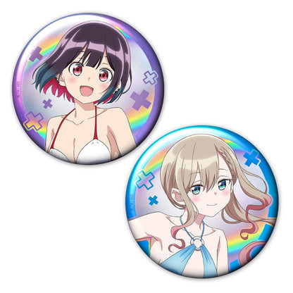 ばっどがーる ホログラム徽章2個套組 優&涼 泳裝ver. 描き下ろし款