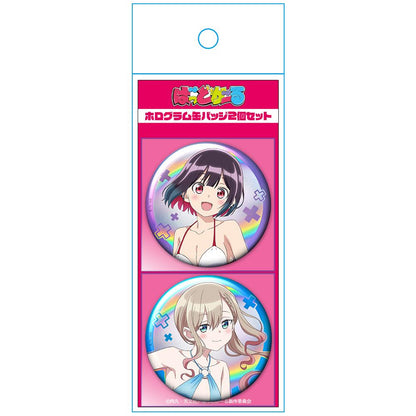 ばっどがーる ホログラム徽章2個套組 優&涼 泳裝ver. 描き下ろし款