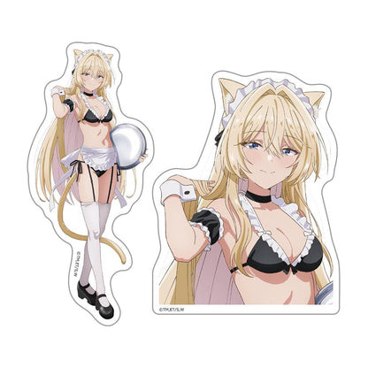 わたしが戀人になれるわけないじゃん、ムリムリ!（※ムリじゃなかった!?）（我怎麼可能成為你的戀人，不可能不可能！（結果不是不可能！？）） 王塚真唯 異形貼紙套裝 貓耳水著メイドver.【描き下ろし】