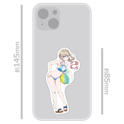 ばっどがーる  第二彈 涼風涼 ダイカットステッカー 水著ver. 描き下ろし