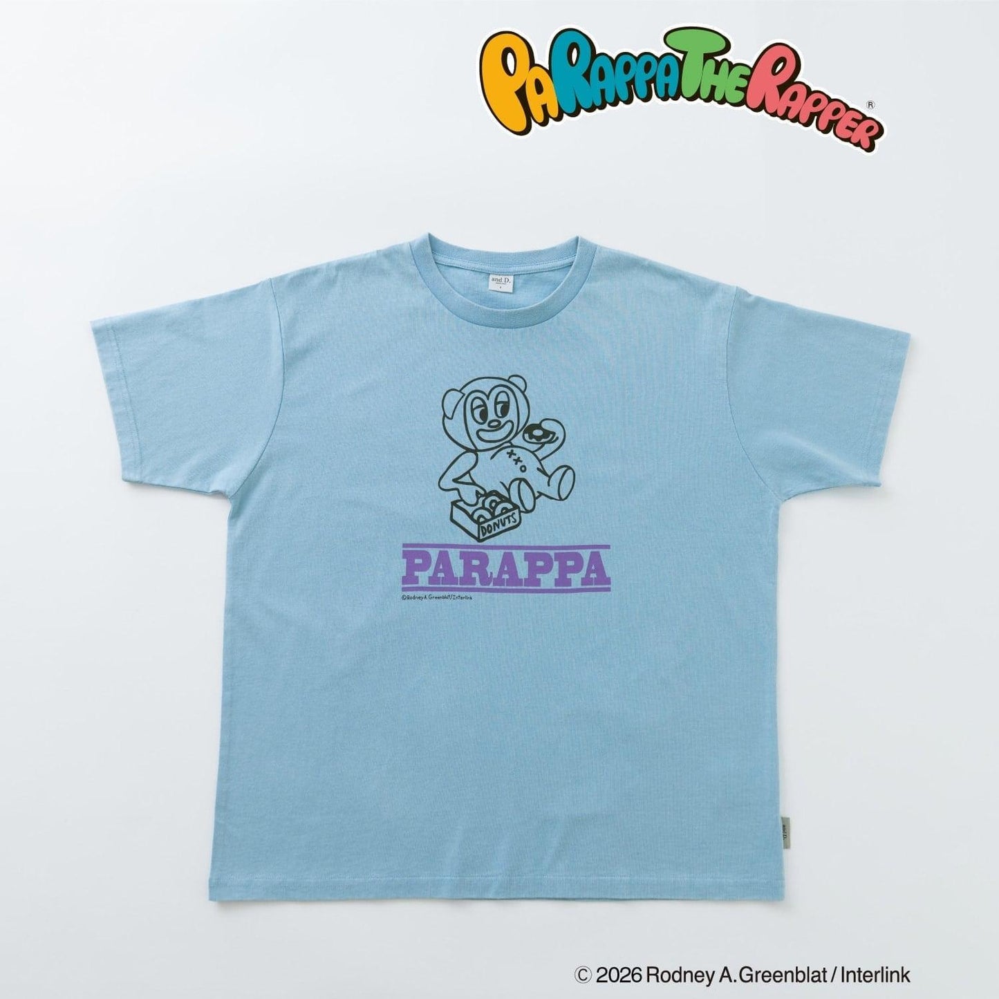 パラッパラッパー 屬於 IP 商品，但該商品沒有明確 **系列名** 與 **角色名**，因此按規則保留作品名並補充官方中文名，其餘按普通屬性描述處理。 輸出如下： パラッパラッパー（帕拉帕拉帕） 親子款 配色LOGO 寬鬆短袖T