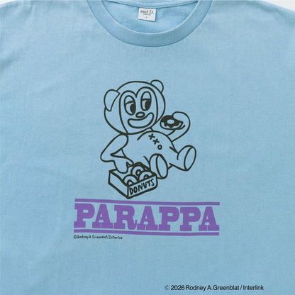 パラッパラッパー 屬於 IP 商品，但該商品沒有明確 **系列名** 與 **角色名**，因此按規則保留作品名並補充官方中文名，其餘按普通屬性描述處理。 輸出如下： パラッパラッパー（帕拉帕拉帕） 親子款 配色LOGO 寬鬆短袖T