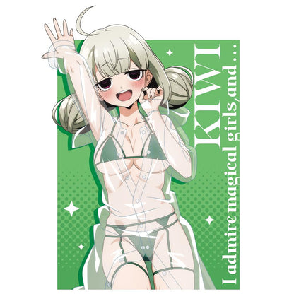 《夢想成為魔法少女》（夢想成為魔法少女） 系列 阿良河キウィ T恤 L碼 レインコート水著ver. 描き下ろし