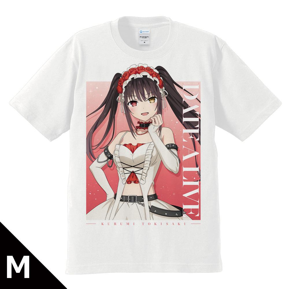 《約會大作戰》（約會大作戰） 時崎狂三 Tシャツ VMサイズ ゴシックパンク ホワイトver. 描き下ろし