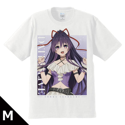 《約會大作戰》（約會大作戰） 夜刀神十香 Tシャツ 全新繪製 ゴシックパンク ホワイトver.