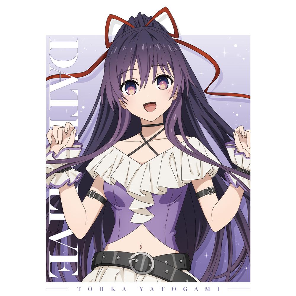 《約會大作戰》（約會大作戰） 夜刀神十香 Tシャツ 全新繪製 ゴシックパンク ホワイトver.