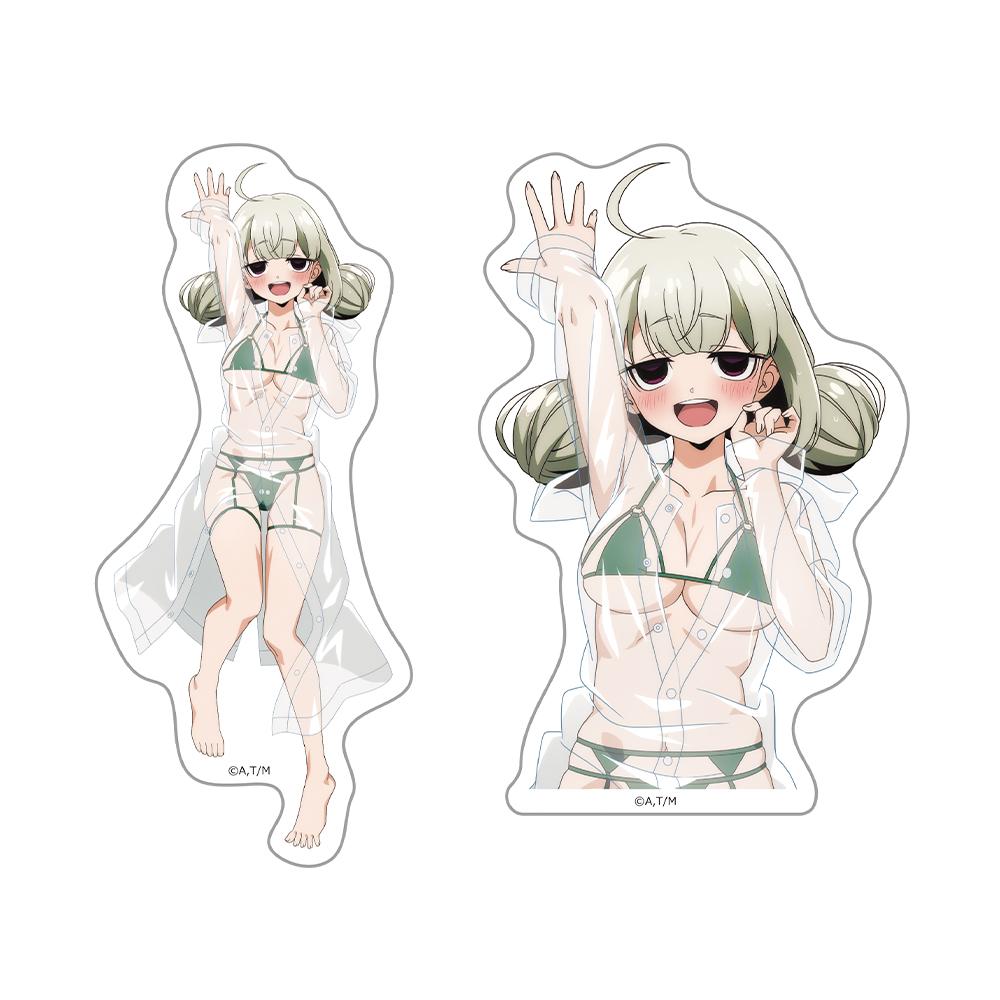 《夢想成為魔法少女》 阿良河キウィ 不規則切割貼紙套裝 雨衣泳裝ver. 新繪製款