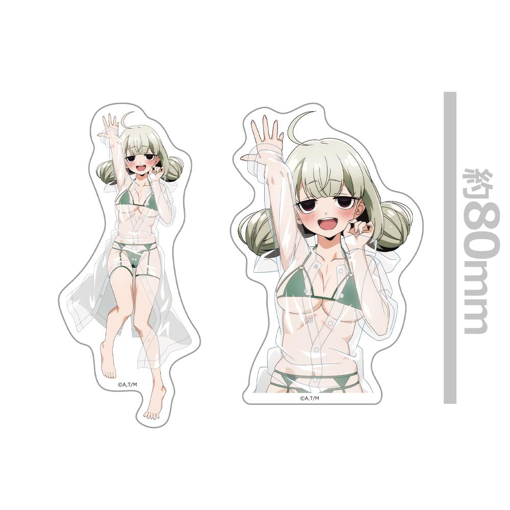《夢想成為魔法少女》 阿良河キウィ 不規則切割貼紙套裝 雨衣泳裝ver. 新繪製款