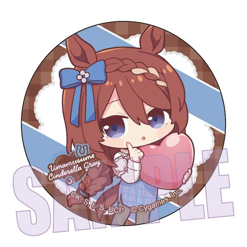ウマ娘 シンデレラグレイ（賽馬娘：灰姑娘灰影） スーパークリーク 圓形徽章 巧克力款