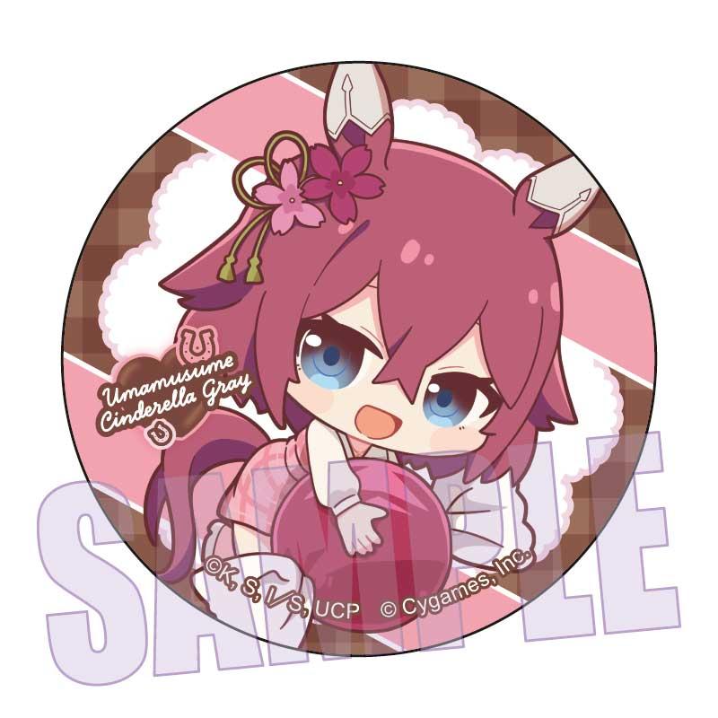 ウマ娘 シンデレラグレイ（賽馬娘灰姑娘灰影） サクラチヨノオー 缶バッジ チョコレート款